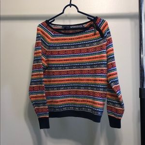 Tommy Hilfiger Multi Color Shoulder zip Sweater